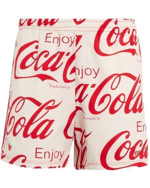 adidas X Coca-Cola Logo-Print Shorts - Red