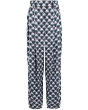 Giorgio Armani Gradient-Print Tailored Pants - White