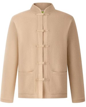 Shanghai Tang Knot Button Cardigan - Natural