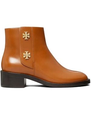 Tory Burch Tロック アンクルブーツ - ブラウン