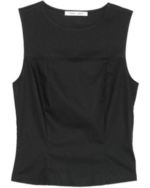 Samsøe & Samsøe Ribbed-Panel Vest - Black