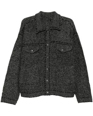 FIVE CM Knitted Jacket - Black