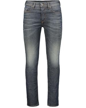 DIESEL Washed High-Waist Jeans - Blue