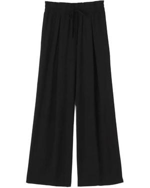 James Perse Soft-Matte Pleated Pants - Black