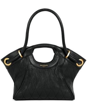 Balmain Small Tote - Black