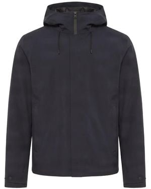 Woolrich Hooded Zip-Up Padded Jacket - Blue