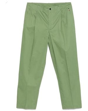 NEW YORK RESIDENT Cotton Straight-Leg Pants - Green