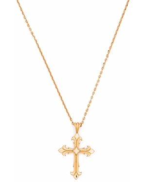 Emanuele Bicocchi Fleury Cross Pendant Necklace - Metallic