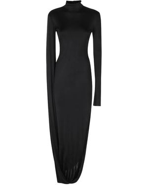 GIUSEPPE DI MORABITO Draped Long-Sleeve Dress - Black