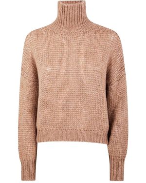 Nuur High-Neck Sweater - Natural