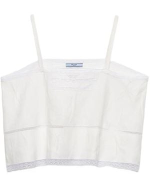 Prada Linnen Top - Wit