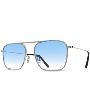 Blackfin Eckige Palisades Sonnenbrille - Blau