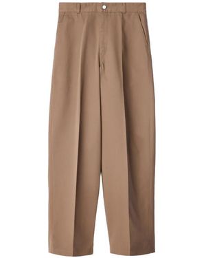 Lemaire Barrel Twill Broek Van Polykatoen - Naturel