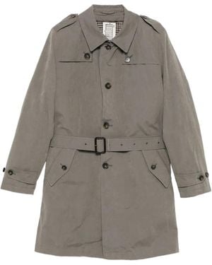 L'IMPERMEABILE Gilberto Belted Trench Coat - Grey