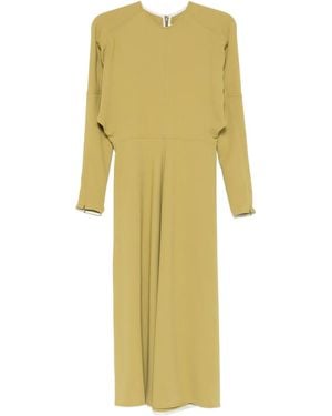 Victoria Beckham Vestido midi Dolman - Amarillo