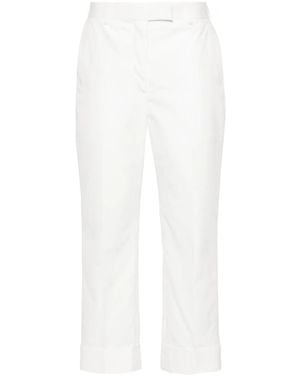 Thom Browne High-Waisted Tailored Trousers - White