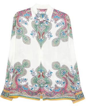 Etro Paisley Print Shirt - Blue