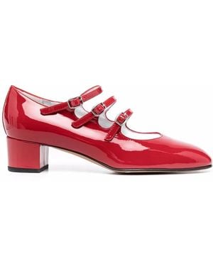 CAREL PARIS Kina Patent-Leather Court Shoes - Red