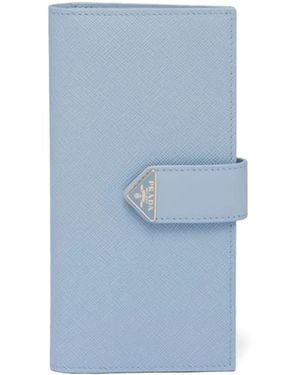Prada Saffiano Leather Wallet - Blue