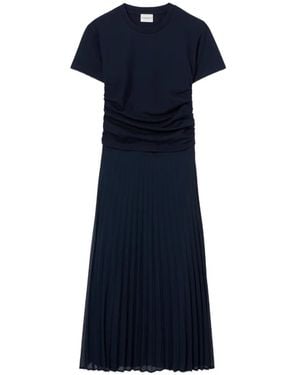 Claudie Pierlot Trompe-L'Œil Midi Dress - Blue