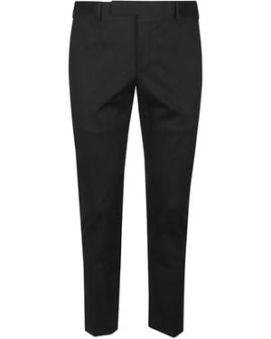 PT Torino Belt-Loop Trousers - Black