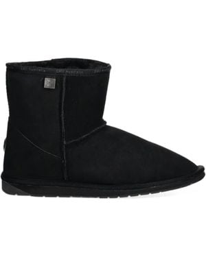 EMU Platinum Stinger Mini Suede Ankle Boots - Black