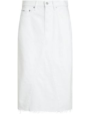 Polo Ralph Lauren Flared Denim Skirt With Panel Detailing in