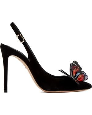Sophia Webster Butterfly-Motif Slingback Court Shoes - Black