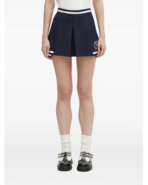 Sporty & Rich Hotel Eden Roc Mila Mini Skirt - Blue
