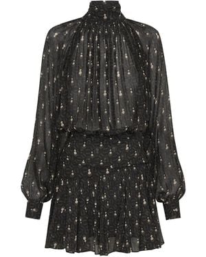 Nicholas Cecile Turtle-Neck Mini Dress - Black