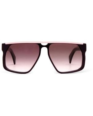 Jacques Marie Mage Neptune Geometric-Frame Sunglasses - Purple