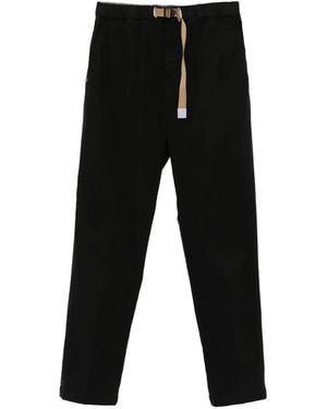 White Sand Greg Drawstring-Waist Pants - Black