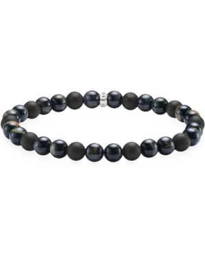 Thomas Sabo Perlenarmband Mit Tigerauge Und Obsidian - Weiß