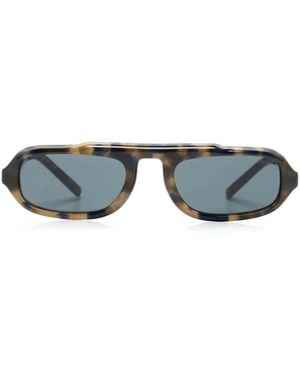 Giorgio Armani Oval-Frame Sunglasses - Brown