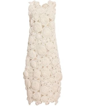 KHAITE Avalon Circular-appliqué Maxi Dress - ナチュラル