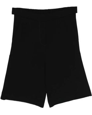 P.A.R.O.S.H. Panty Bicolor Bermuda Pants - Black