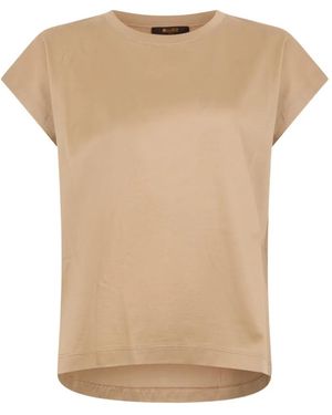 Moorer Short Sleeves T-Shirt - Natural