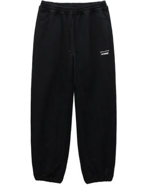 Comme des Garçons Homme Logo-Print Track Trousers - Black