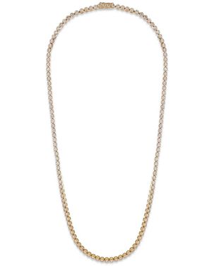 with love Collier Serti De Diamants De Synthèse - White