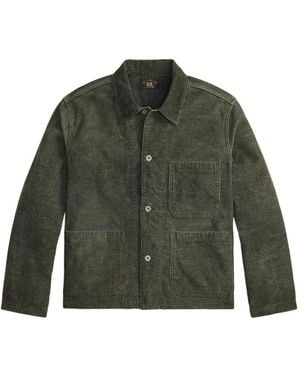 RRL Giacca A Coste Con Tasca - Verde