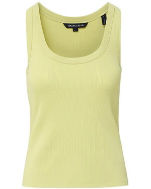 Veronica Beard Birke Ribbed Tank - Yellow
