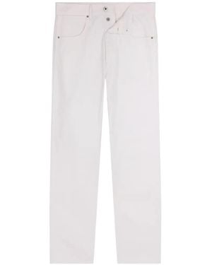 Fursac Cotton Straight-Leg Trousers - White