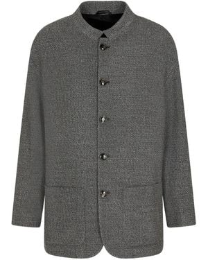 Giorgio Armani Long-Sleeve Blazer - Grey