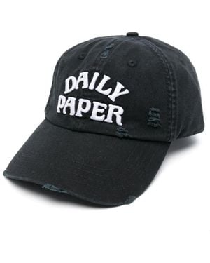 Daily Paper Logo-Embroidered Cap - Black