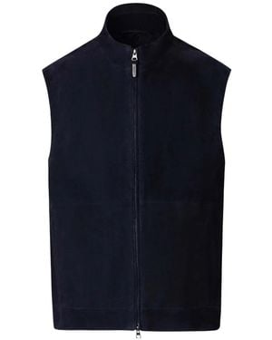 Hackett Suede Waistcoat - Blue