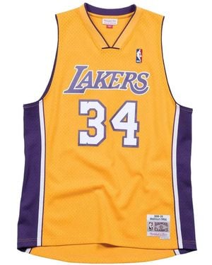 Mitchell & Ness Nba Shaquille O'Neal 1999 Los Angeles Lakers Jersey - Orange