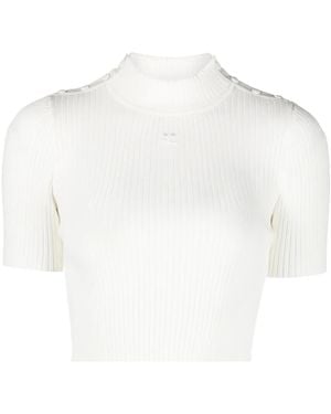 Courreges クロップドトップ - ホワイト