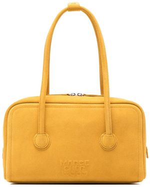 Marge Sherwood Sac À Main En Cuir À Logo Embossé - Yellow
