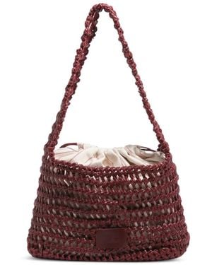 Bimba Y Lola Medium-Sized Braided Bag - Purple