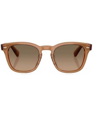 Oliver Peoples Arliss Square-Frame Sunglasses - Brown